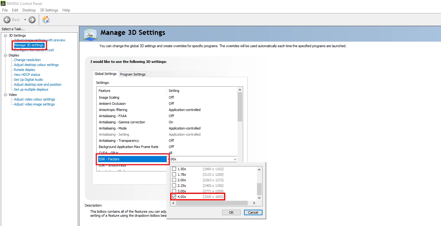 Nvdia Resolution Setting